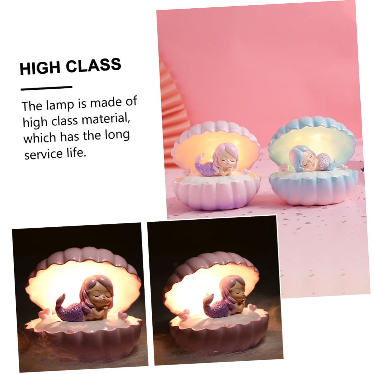 Светильник BUTIFULSIC Pearl Shell Night Light для декора комнаты Розовый, фото №4 Светильник BUTIFULSIC Pearl Shell Night Light для декора комнаты Розовый, фото №4