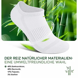 Носки Trainer Bamboo женские мужские, размер 39-42, 43-46, 6 пар, дышащие короткие носки, антибактериальные и с защитой от запаха, спортивные носки, абсорбция и высвобождение влаги, носки для бега synthetic.ua - Фото 1