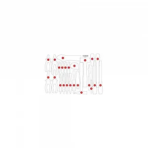 Пенопластовая вставка для органайзера KS TOOLS 811.0033-97 - Фото 1