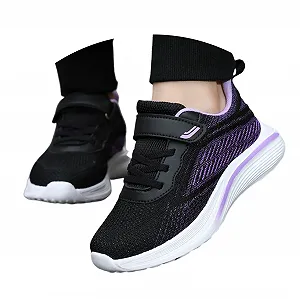 Детские Кроссовки Дышащие Плоские Подарки Теннисные Туфли Легкие Праздничные Сетчатые Беговые Кроссовки Застежка-липучка synthetic.ua - Фото 1