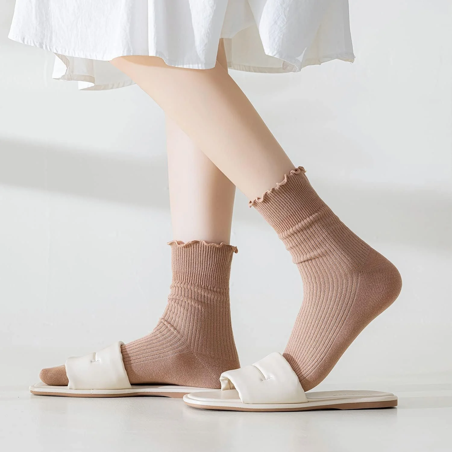 Носки DRESHOW Хлопковые с рюшами 6 пар, фото №3