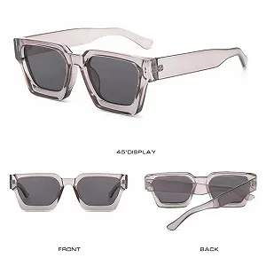 Винтажные Прямоугольные Солнцезащитные Очки для Женщин и Мужчин WDZAYXC, Массивные Прямоугольные, Ретро, ​​Защита UV400 synthetic.ua - Фото 1