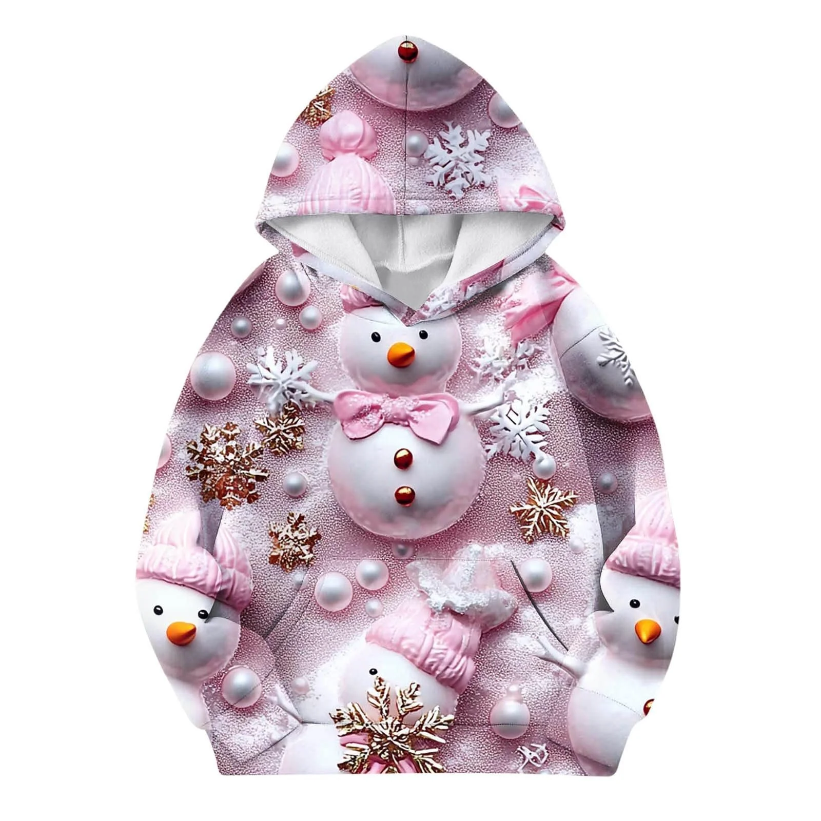 Худі Різдвяне для дівчат, з довгими рукавами, м'яка, фото №2