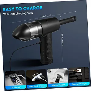 Ручной пылесос и воздуходувка HOLIDYOYO Аккумуляторный Портативный synthetic.ua - Фото 1