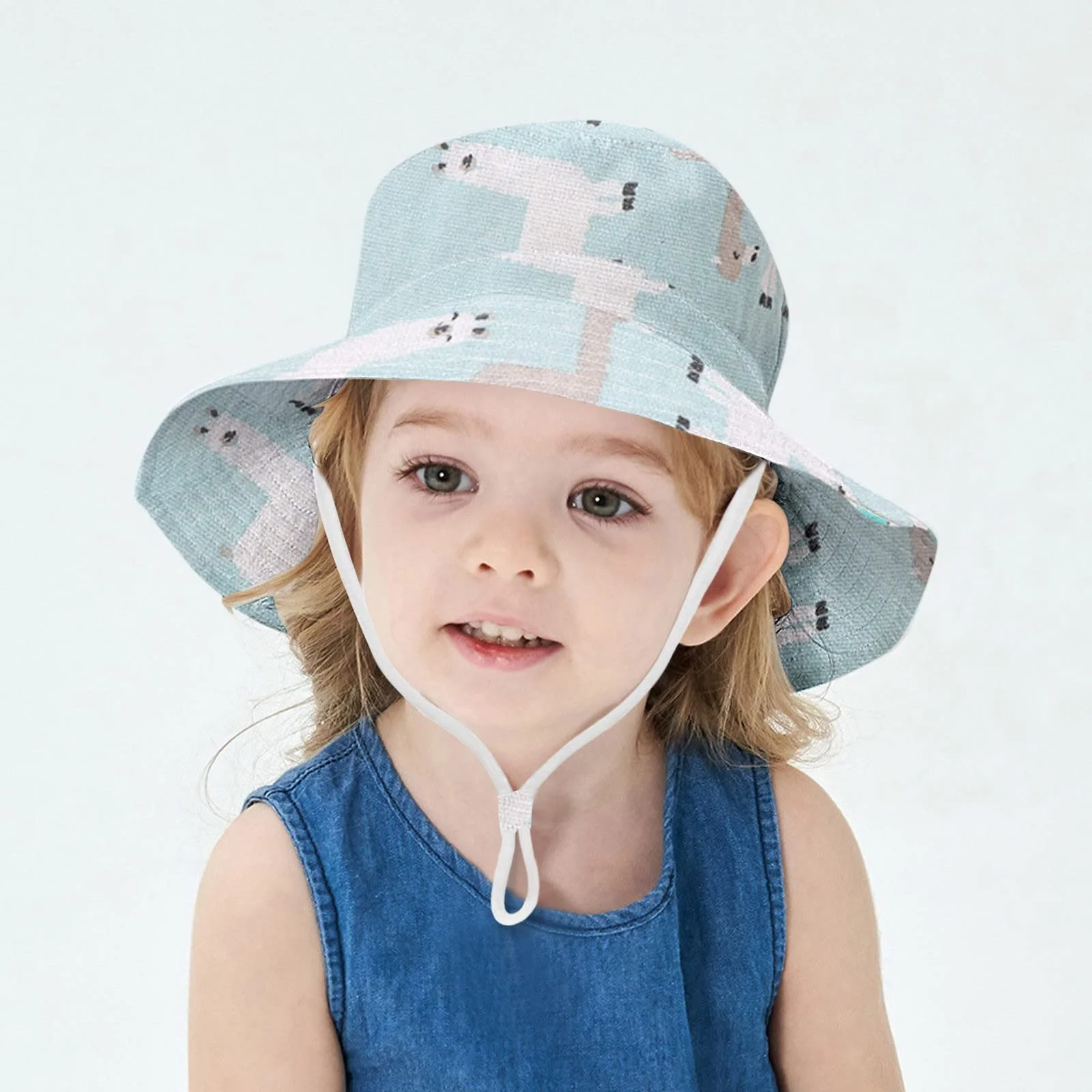 Капелюх-панама Glücksvogel дитячий бавовняний UPF 50+ регульований зі шнурком, фото №2