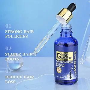 Сыворотка для роста волос Pack of 2, способствует естественному росту волос, уменьшает выпадение волос, питает кожу головы и волосяные фолликулы, увеличивает густоту волос, идеально подходит для всех типов волос, придает блеск и жизненную силу synthetic.ua - Фото 1