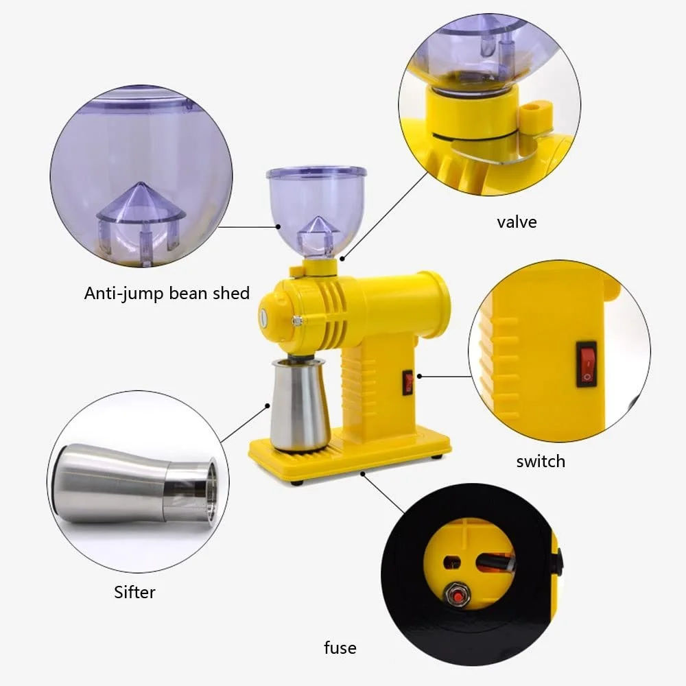 Кофемолка коническая Electric Coffee Grinder Mill Made of Stainless Steel 10 Grinding Options Adjustable Coarse Grinding Settings Черный, фото №4 Кофемолка коническая Electric Coffee Grinder Mill Made of Stainless Steel 10 Grinding Options Adjustable Coarse Grinding Settings Черный, фото №4