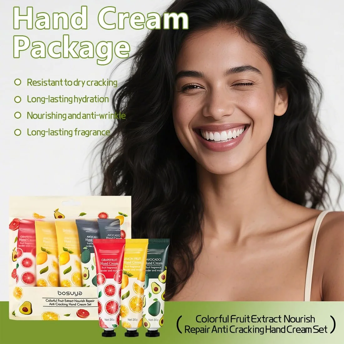 Крем для рук OIXYA, міні набір кремів для рук, 10 x 30 мл, різдвяні подарунки, фото №3