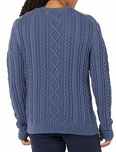 Джемпер Amazon Essentials 100% бавовна, кабельне в'язання, довгий рукав, круглий виріз, чоловічий synthetic.ua - Фото 1
