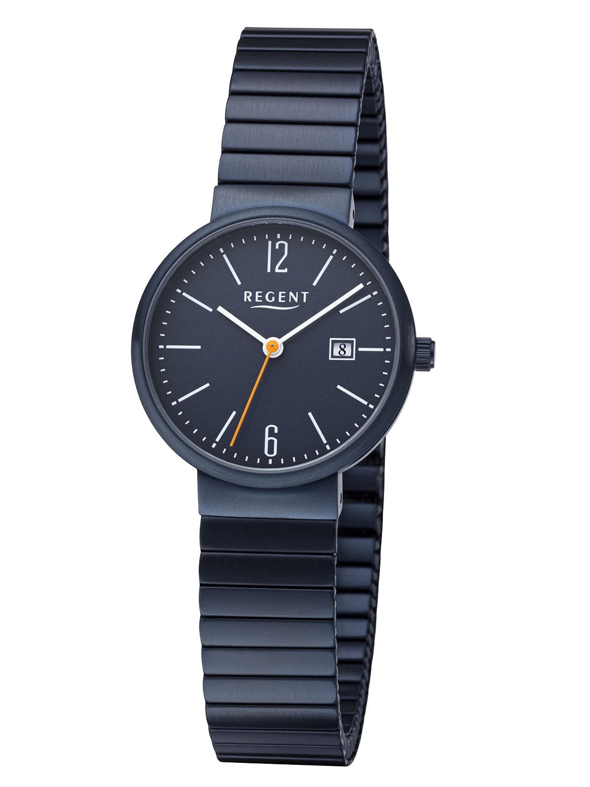 Женские часы REGENT с ремешком из нержавеющей стали, диаметр 29 мм, арабские цифры, кварцевые, дата, фото №1