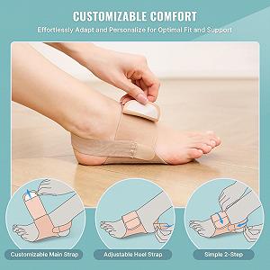 Підтримка склепіння стопи при підошовному фасціїті, зніміть біль у стопі, регульовані зв'язки synthetic.ua - Фото 1