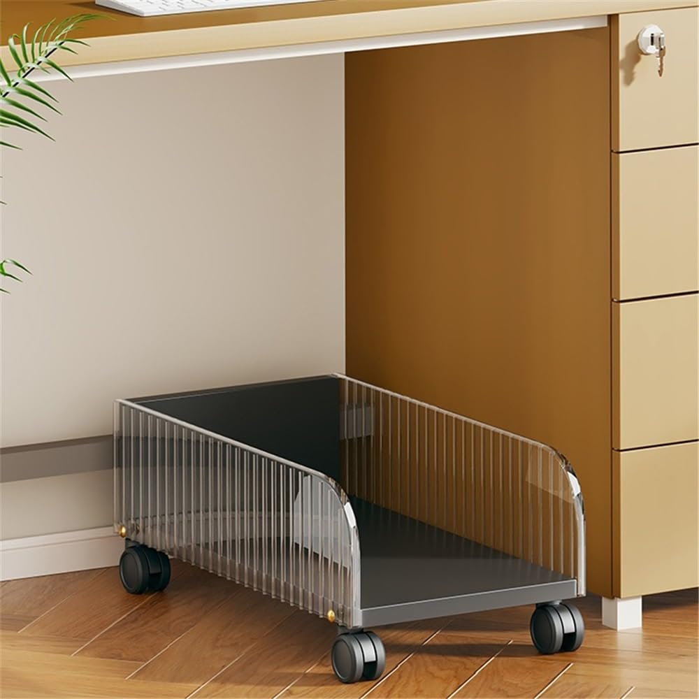 Підставка для комп'ютера стаціонарного типу з колесами Multi-Colour (Чорний), фото №5