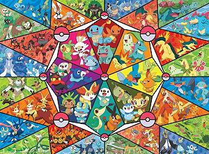 Пазл Buffalo Games Pokemon Stained Glass Starter 1000 Pieces synthetic.ua - Фото 1
