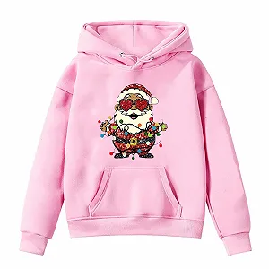 Рождественский джемпер для девочек Reindeer Толстовка с длинными рукавами Теплый рождественский джемпер для девочек Рождественские толстовки Санты с круглым вырезом Рождественский джемпер для девочек Подарок для вечеринки - Фото 1