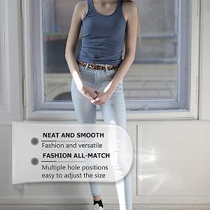 Декоративные ремни CALLARON Zebra & Leopard Эластичный пояс из искусственной кожи Эластичный пояс на высокой талии Идеально подходит для женщин и ее Vestidos synthetic.ua - Фото 1