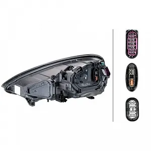 Фара HELLA 1ZT 011 099-521 для PORSCHE, правая synthetic.ua - Фото 1