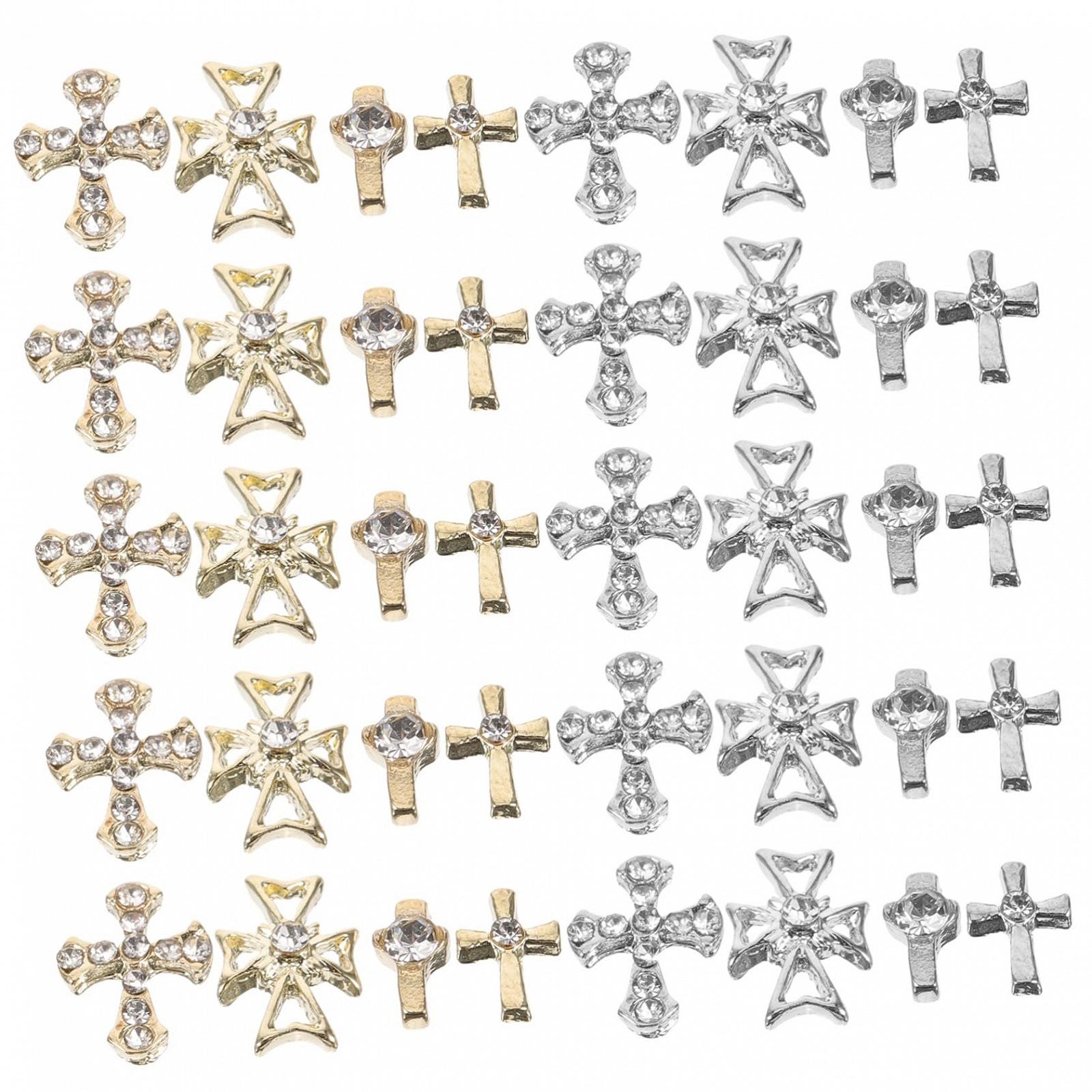 Подвеска для ногтей WOONEKY Крест 80 шт, фото №1