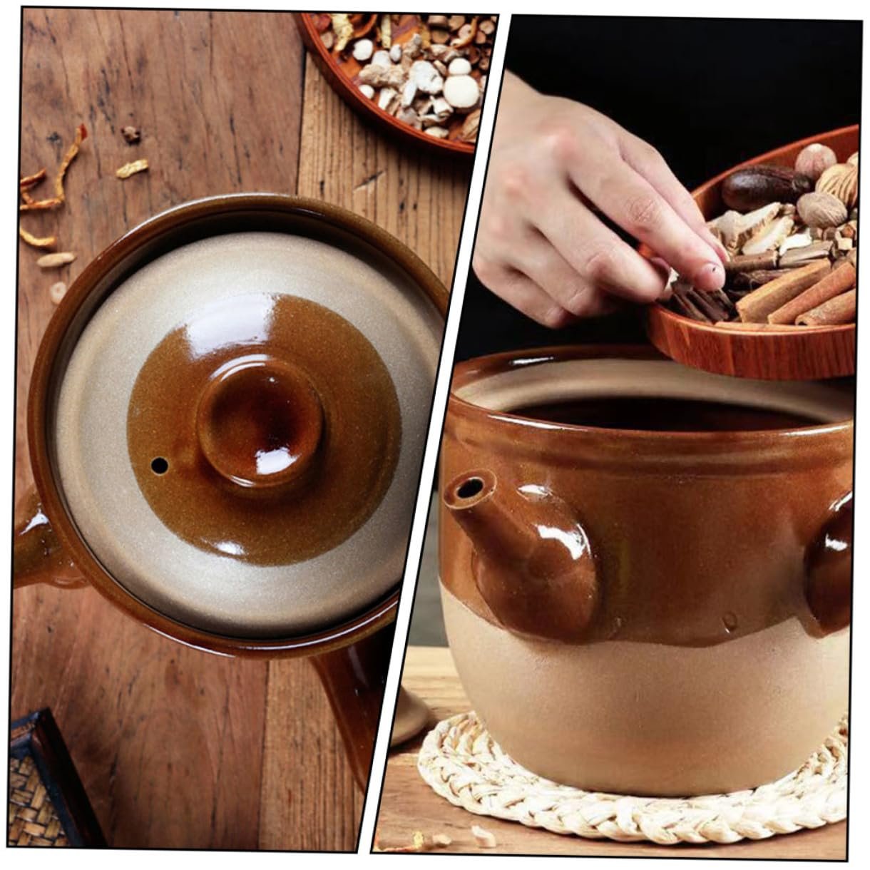 Горщик Toyvian для традиційної китайської медицини керамічний термостійкий з ручкою, фото №9