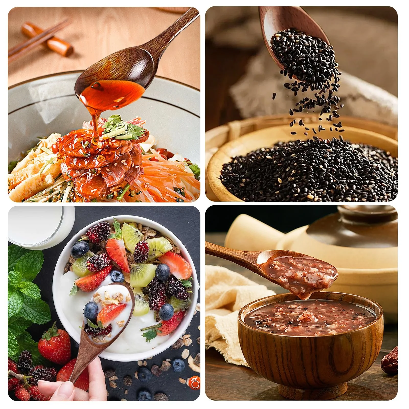 Ложка Дерев'яна Набір 5 штук 22.5 x 4 см, фото №6