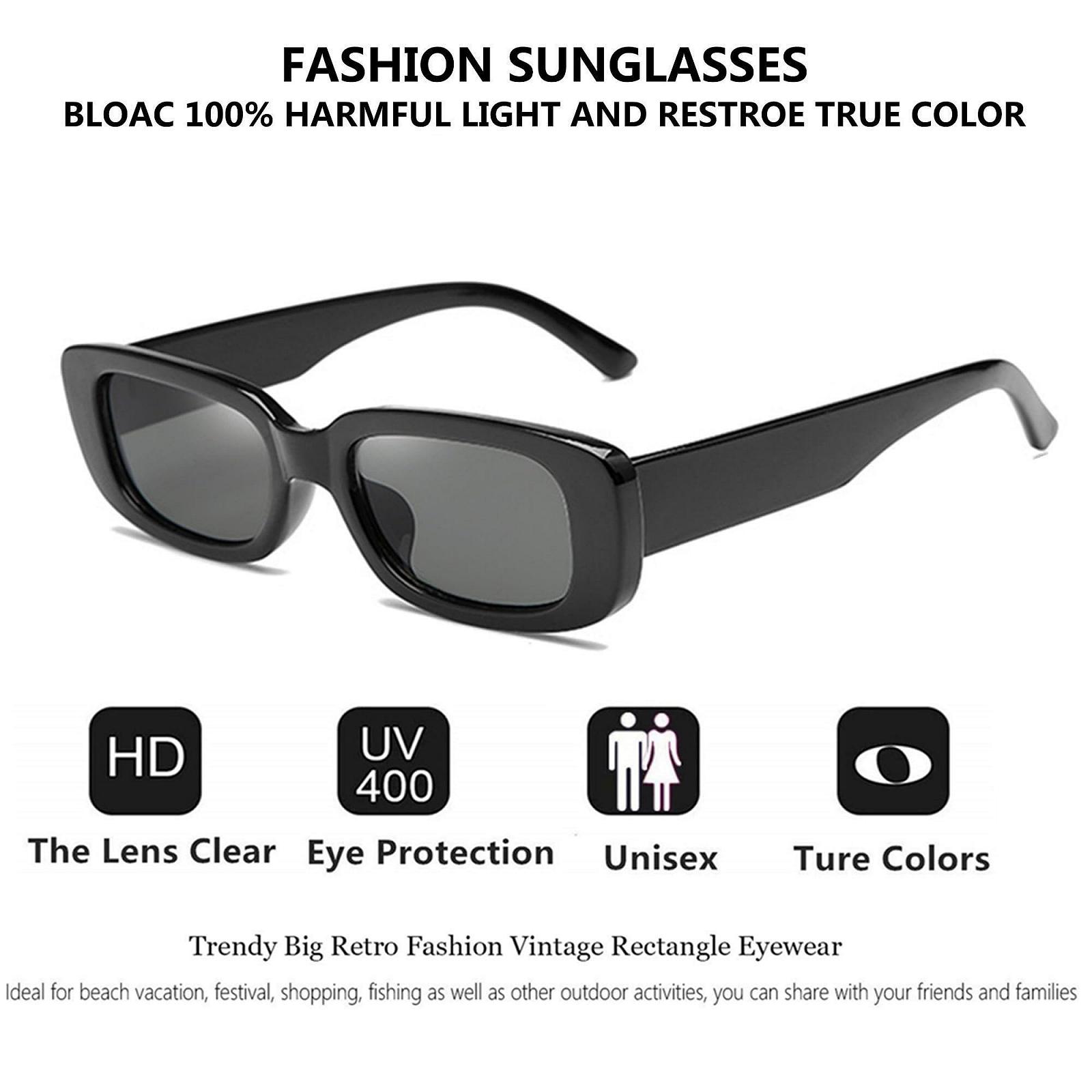 Сонцезахисні окуляри FSMILING Вінтажні Прямокутні Набір 10 штук Кольорові, фото №6