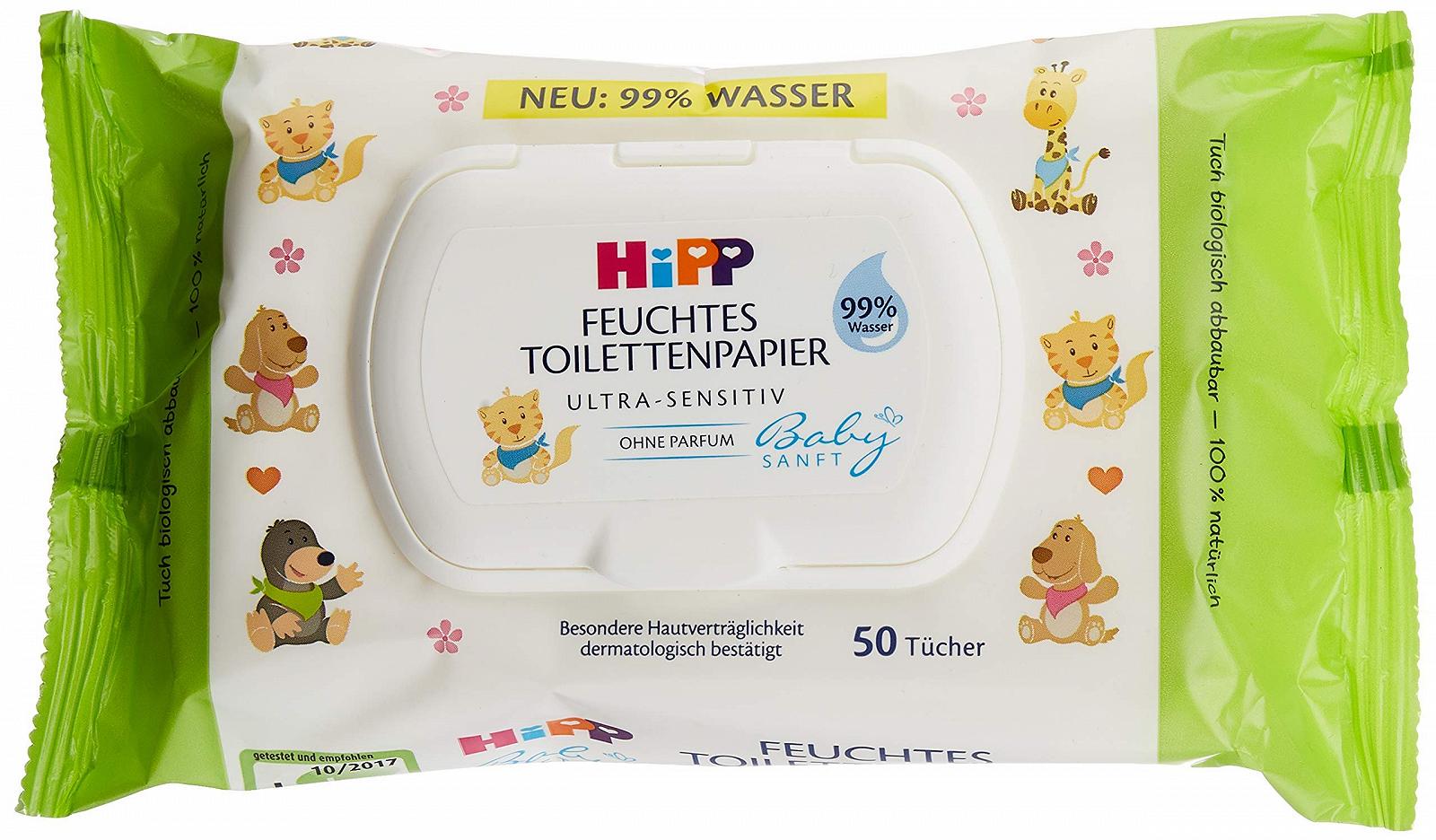 Вологі серветки HiPP Baby Soft, 6 упаковок (6 x 50 штук), фото №3