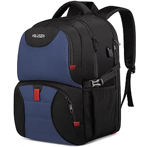 Рюкзак для ноутбука HILUSEN 50L 17.3 дюймів з USB-портом Blue - Фото 1