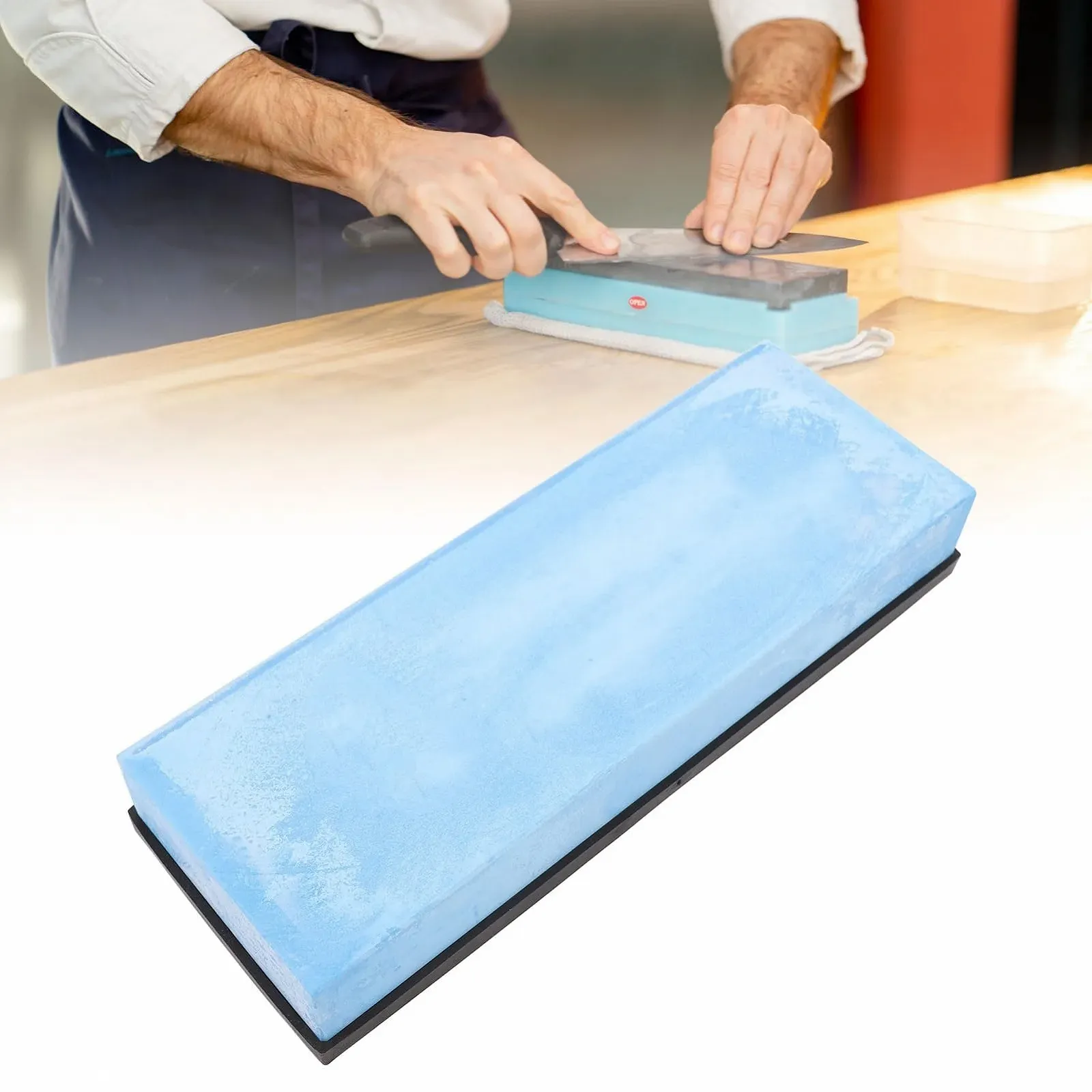 Точильный камень 10000 Grit Алюминиевый оксид с антискользящим основанием, фото №3