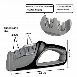Точилка для ножів esmen 4-сегментна ручна для кухонних та кишенькових ножів synthetic.ua - Фото 1
