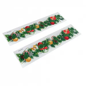 Наклейки на стіну HOMSFOU Різдвяні декоративні самоклейні 2 шт. - Фото 1