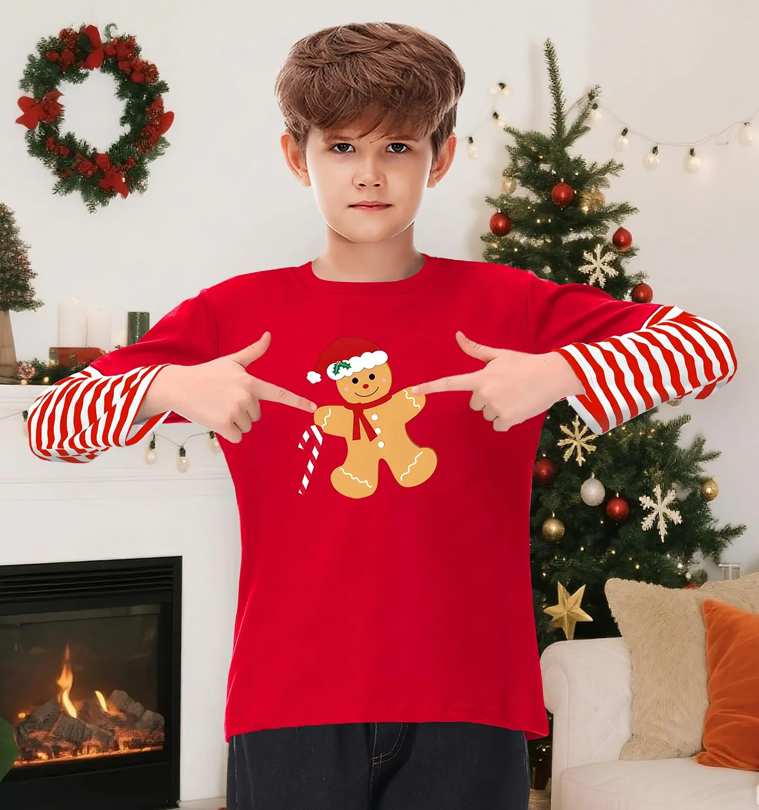 Різдвяна кофта Arankhiger Unisex для дітей з довгими рукавами, фото №2