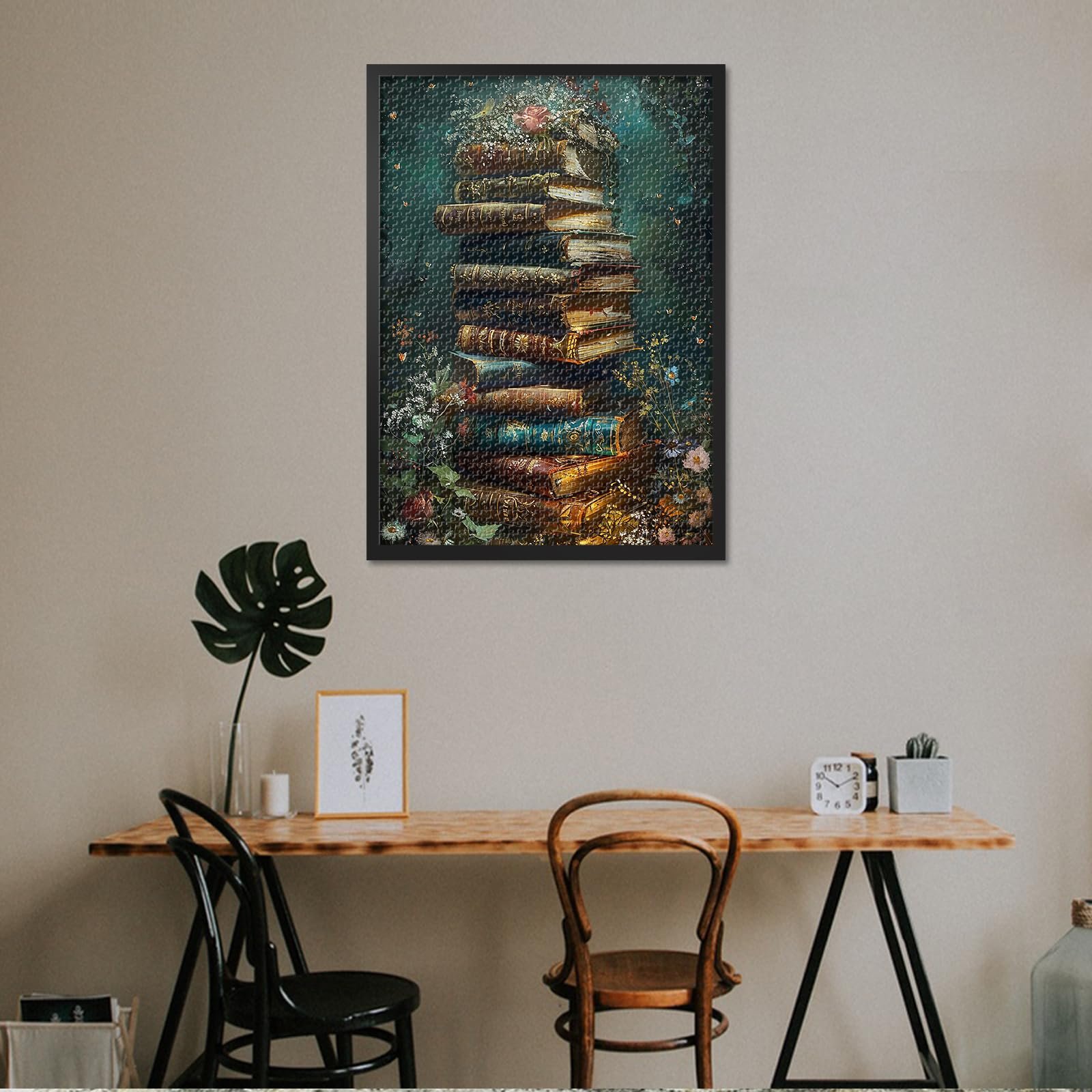 Пазл Вінтажні книги Квітучий флорал 1000 деталей 70 х 50 см, фото №6