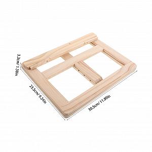 Регулируемая складная деревянная подставка для книг. Эргономичная подставка для ноутбука и планшета. Прочная, экономит место для кулинарных книг, учебников, стола и часов чтения. synthetic.ua - Фото 1