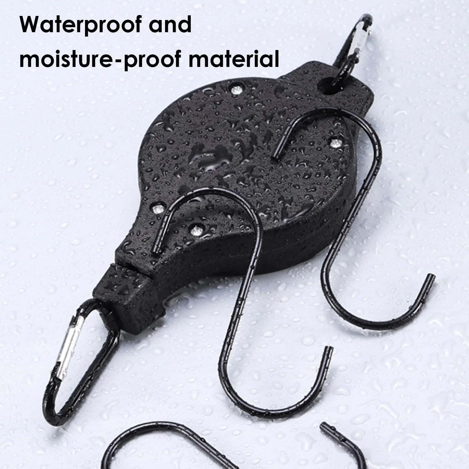 Кронштейни для підвісних кошиків висувні роликові набір 2 шт. Чорні, фото №4 Кронштейни для підвісних кошиків висувні роликові набір 2 шт. Чорні, фото №4