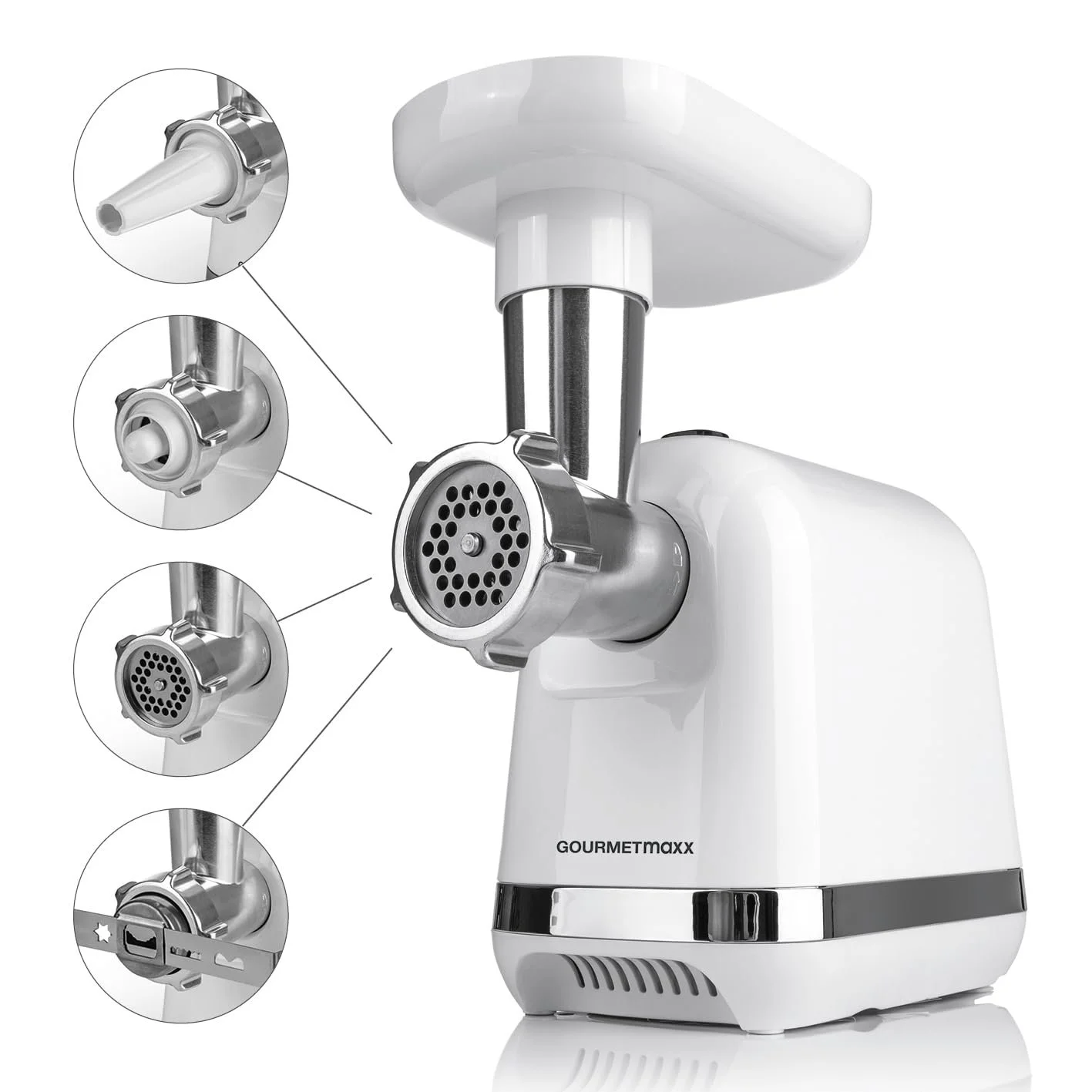 Электрическая мясорубка GOURMETmaxx 1300 Вт, фото №1 Электрическая мясорубка GOURMETmaxx 1300 Вт, фото №1