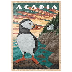 Пазл MyPuzzle Special Collection Acadia National Park - Bass Harbor Puffins 1000 деталей - Фото 1