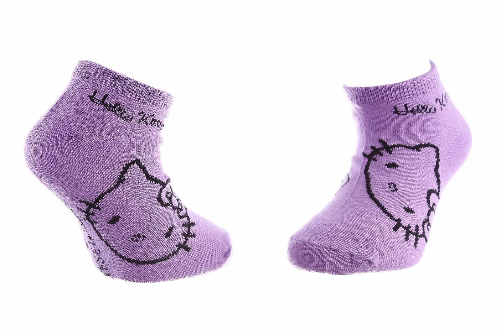 Шкарпетки HELLO KITTY TETE HK EN STRASS Бузковий 35-37, фото №1