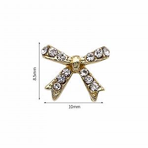 Стрази для нігтів Метелик Сплав 3 Золотий synthetic.ua - Фото 1