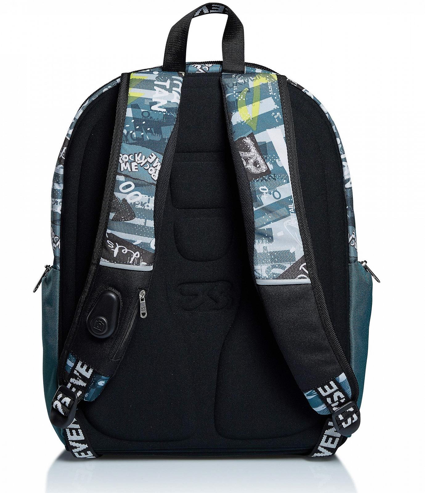Рюкзак Seven Advanced Space Check Unisex, джинсовий синій, фото №4
