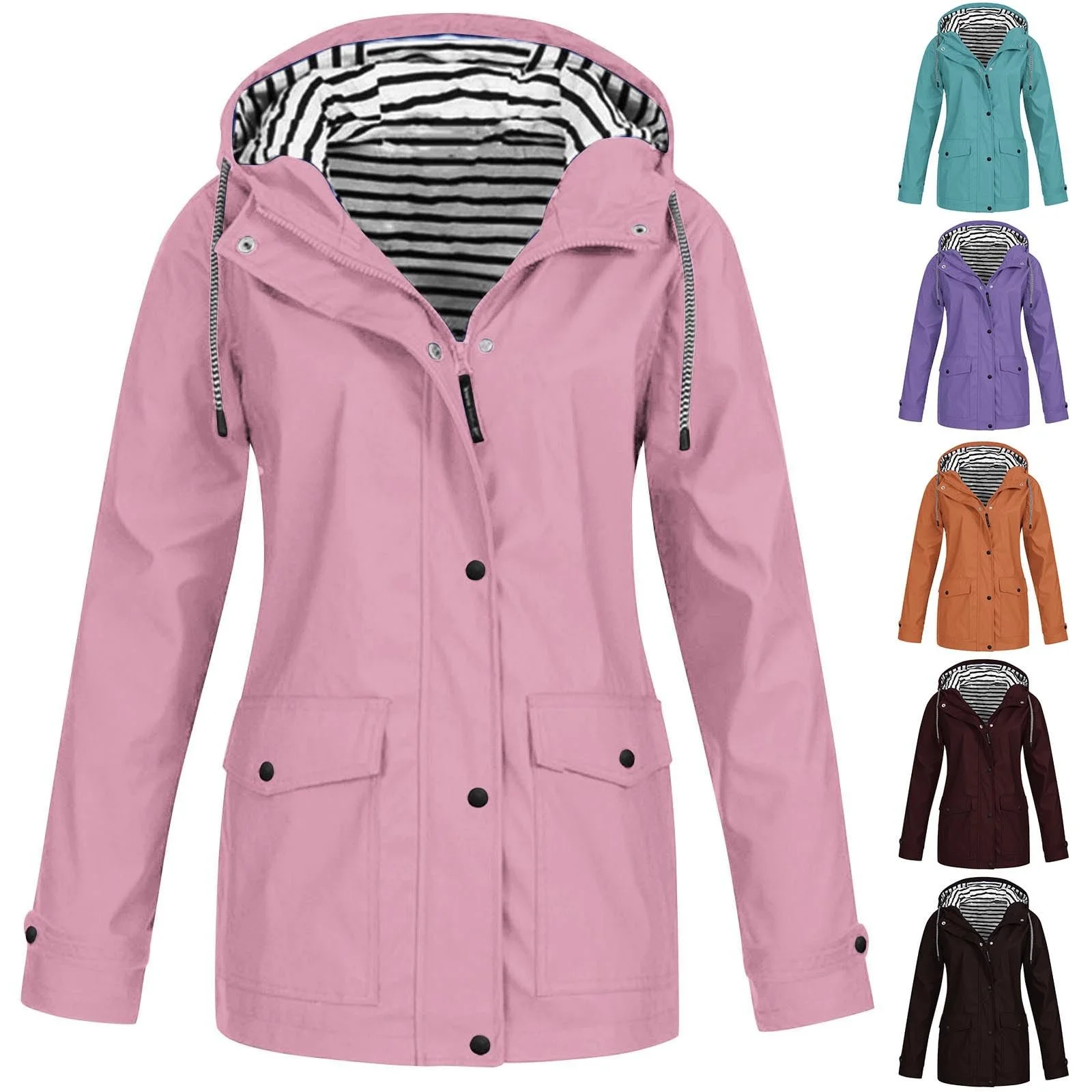 Куртка з капюшоном Жіноча Водонепроникна Вітрозахисна, фото №2 Куртка з капюшоном Жіноча Водонепроникна Вітрозахисна, фото №2