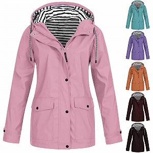 Куртка з капюшоном Жіноча Водонепроникна Вітрозахисна synthetic.ua - Фото 1