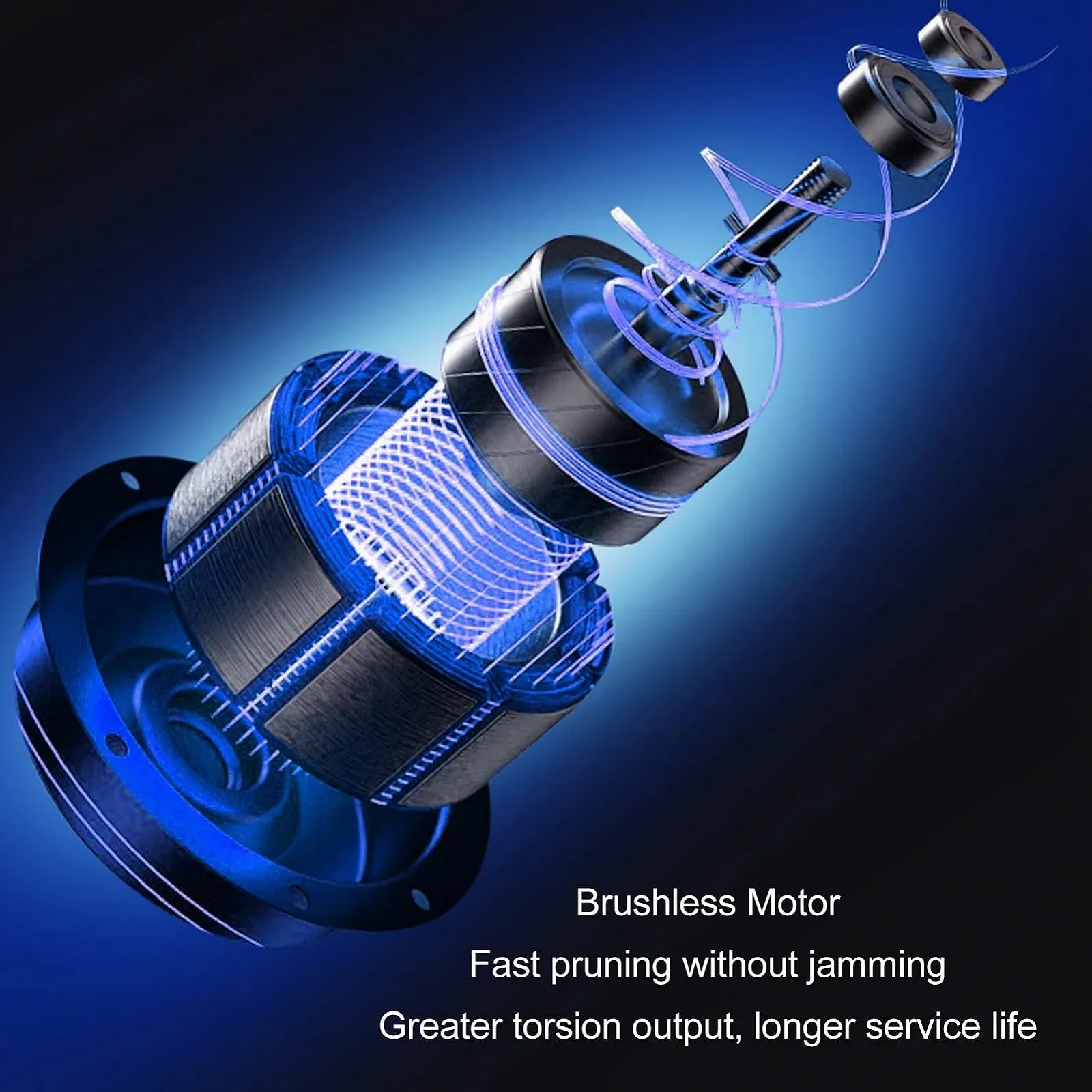 Електричний секатор Qcwwy Акумуляторний 7.2V для квіткових гілок Чорний, фото №5