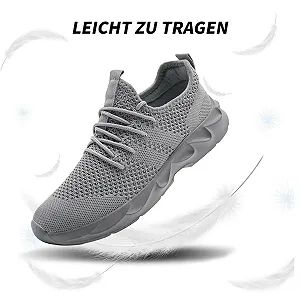 Чоловічі кросівки UROMGV для ходьби, спорту, бігу, тенісу, дихаючі, повсякденні, легкі, без шнурків synthetic.ua - Фото 1