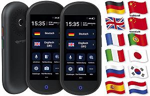 Переводчик simvalley MOBILE, комплект из 2 мобильных голосовых переводчиков реального времени, 106 языков, 4G, WiFi synthetic.ua - Фото 1