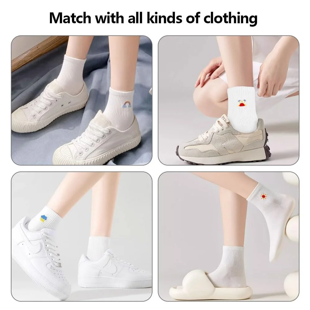 Шкарпетки тенісні Білий (6 пар), фото №5