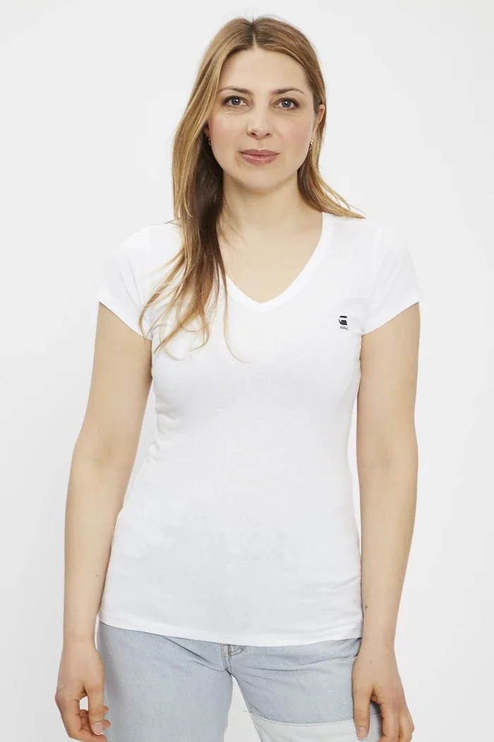 Женский топ G-Star RAW Slim V-Neck Top - M, фото №1 Женский топ G-Star RAW Slim V-Neck Top - M, фото №1