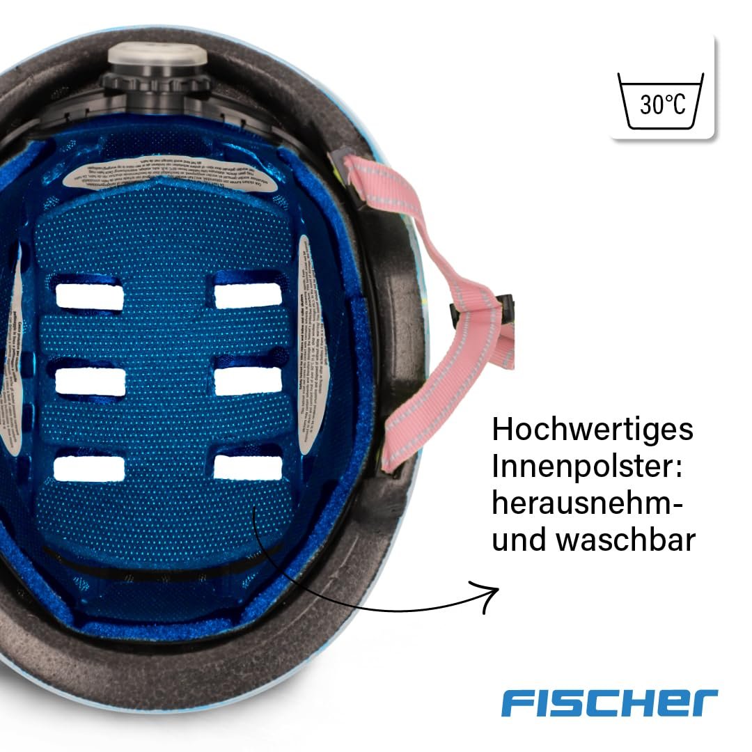 Шлем FISCHER BMX Kids Dirt Bike Plus с интегрированным LED задним фонарем, фото №6