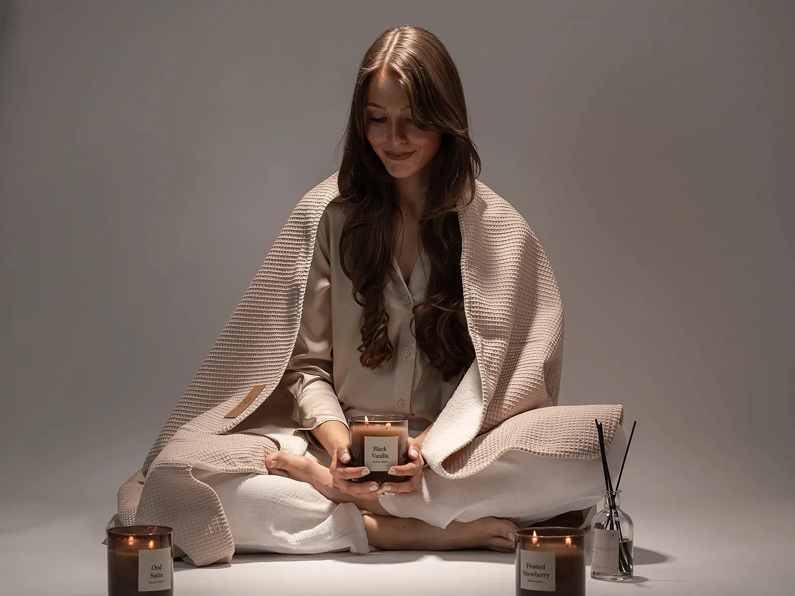 Одеяло BOHORIA Cuddly Soft Waffle 110 x 170 см Sepia, фото №4