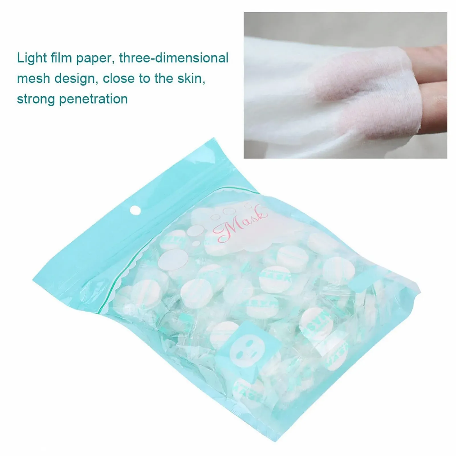 Маска для обличчя Бавовна Зволожуюча та Зволожуюча, 100 шт, фото №8