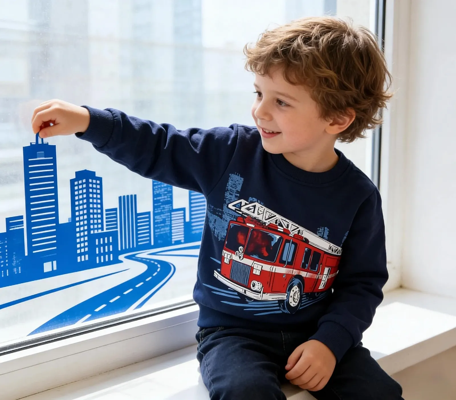 Світшот Pilipulu для хлопчиків, дитячий пуловер, фото №3