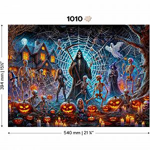 Дерев'яний пазл WOODEN.CITY Grim Reaper Halloween 1000 елементів synthetic.ua - Фото 1